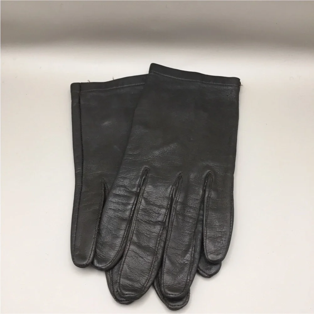 Vintage Brown Leather Gloves